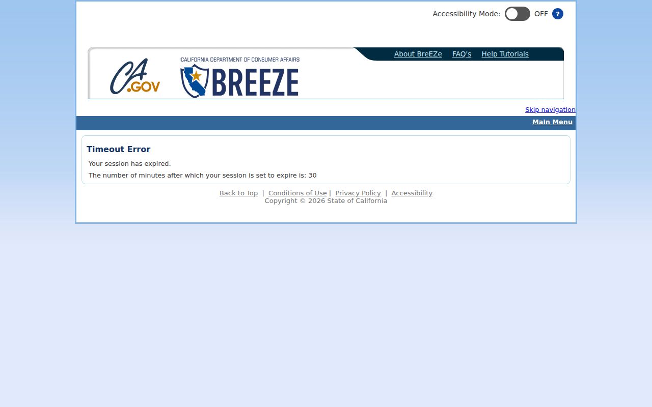Fontana resident lookup California professional license search